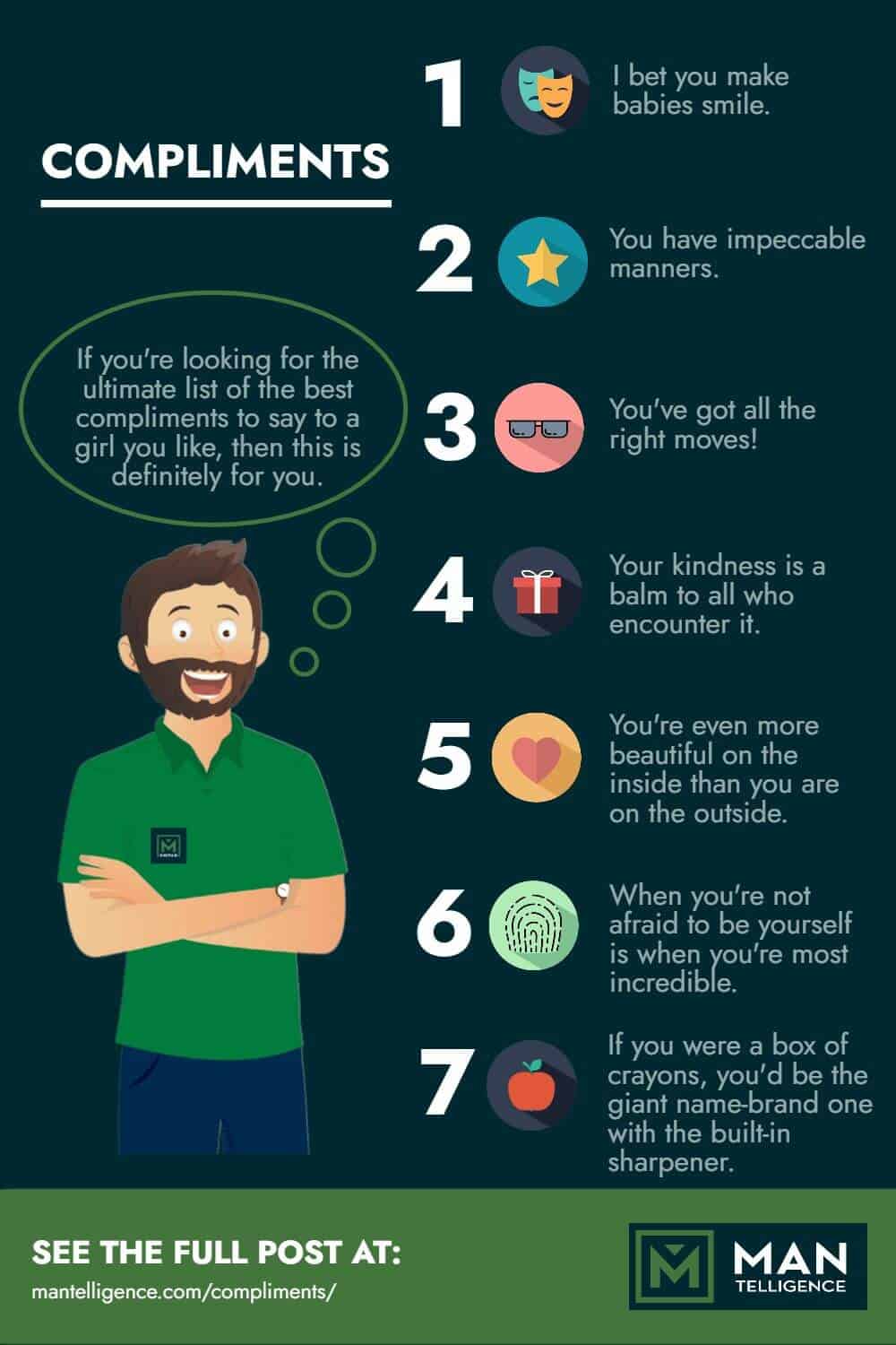 infographic about compliments