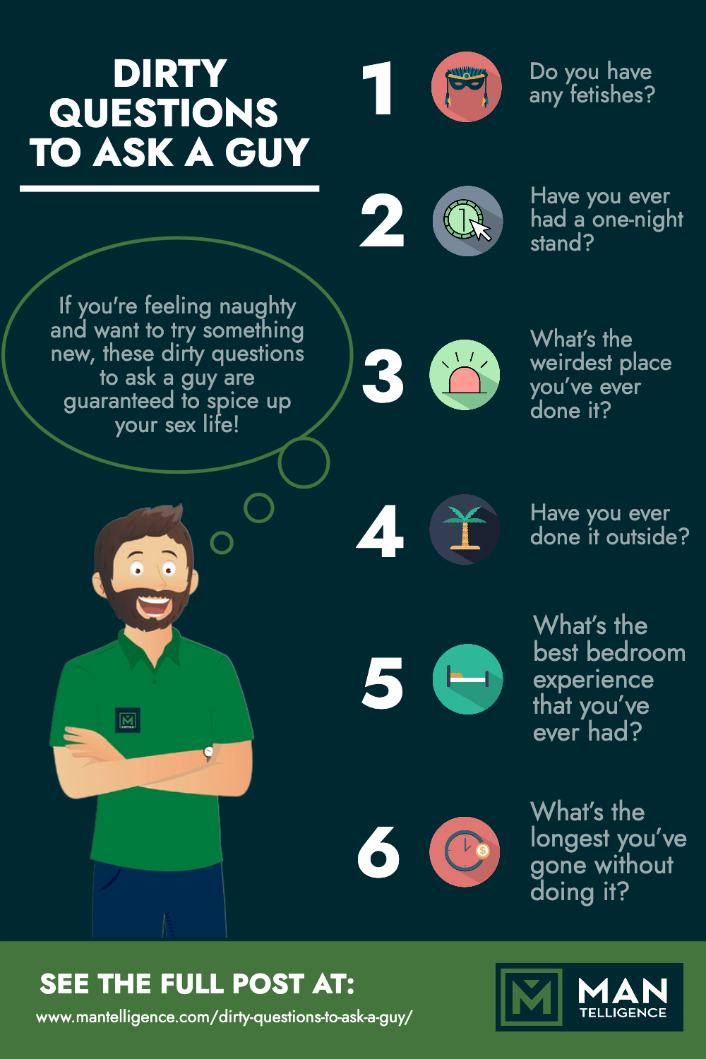 Infographic - Dirty Questions to Ask a Guy