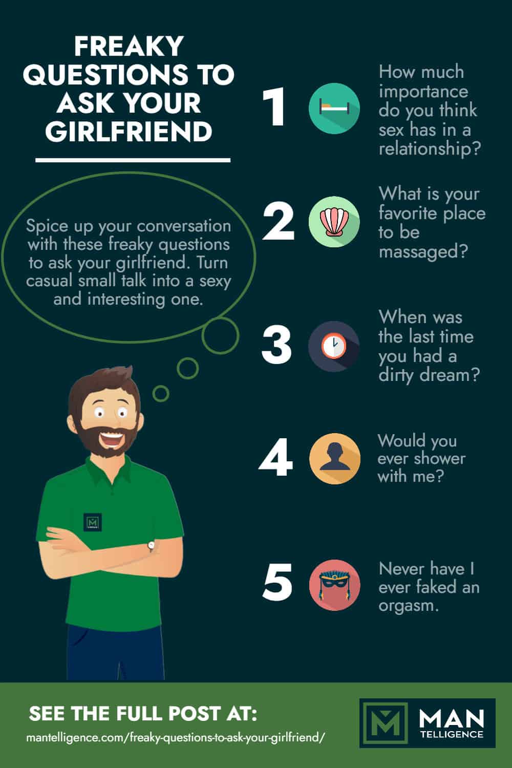 Freaky questions to ask your girlfriend - Infographic