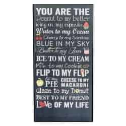 Gifts For Girlfriend - Gifts For Girlfriend - You Are The Peanut To My Butter Wood Wall Plaque Sign