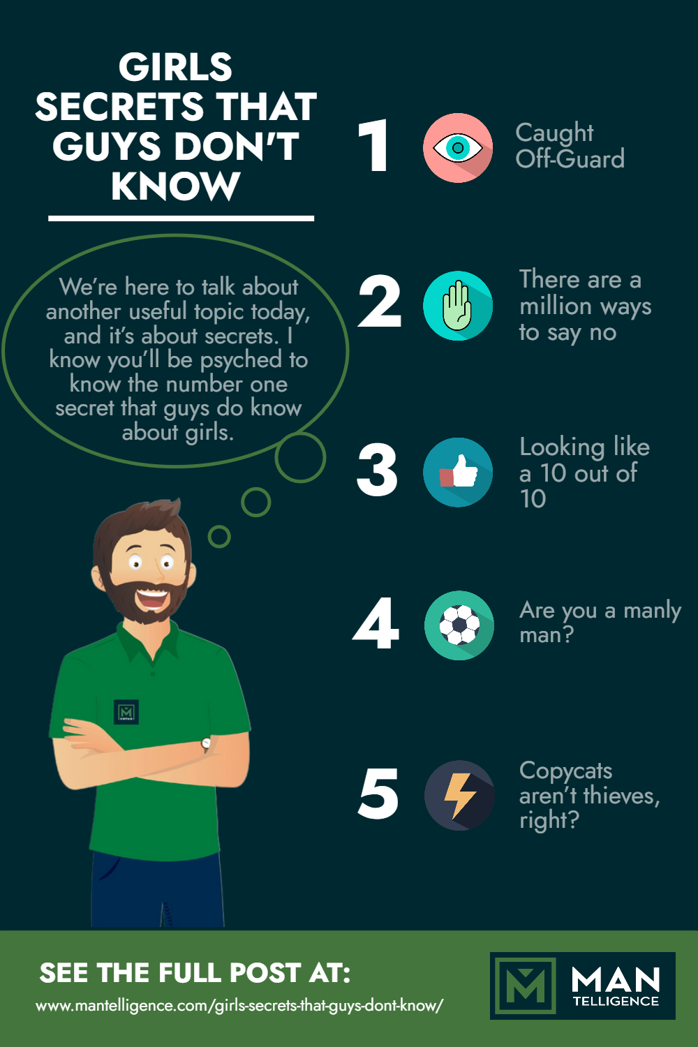 Girl's Secrets That Guys Don't Know - Infographic