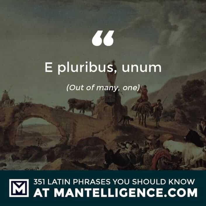 E pluribus, unum - Out of many, one