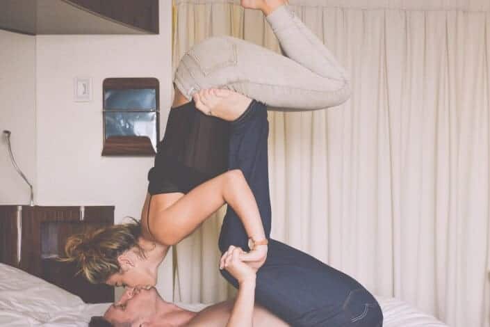 couple doing yoga