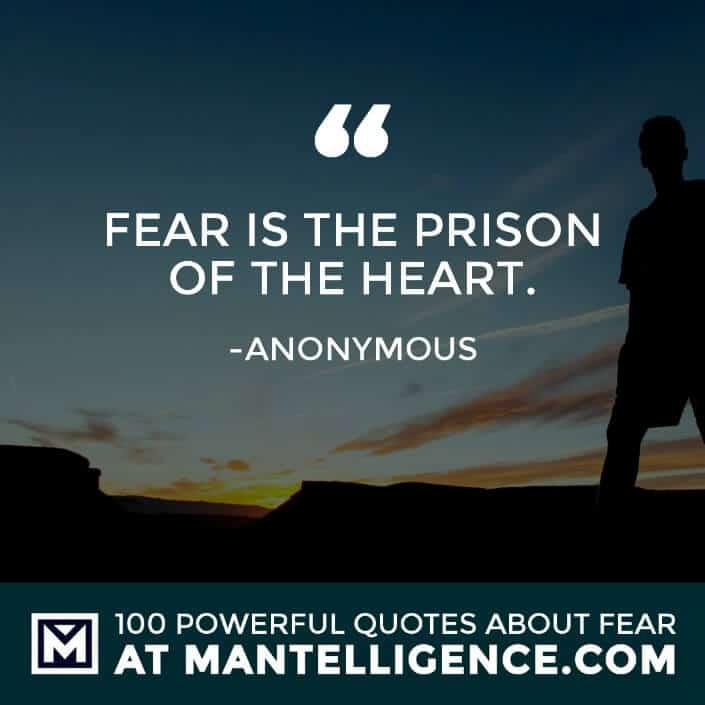 fear quotes #29 - Fear is the prison of the heart.