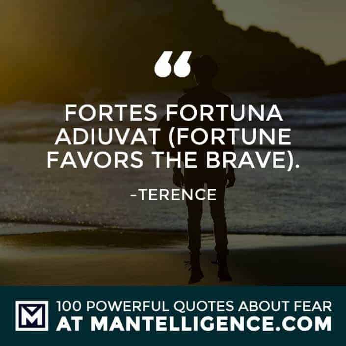 fear quotes #82 - Fortes Fortuna Adiuvat (Fortune Favors the Brave).