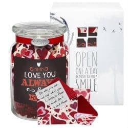 romantic gifts for girlfriend - keepsake gift jar