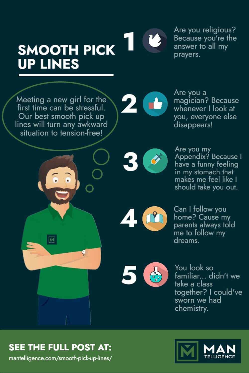 Smooth Pick Up Lines - infographic