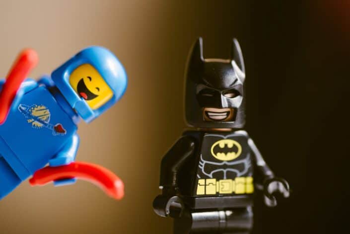 lego man and lego batman